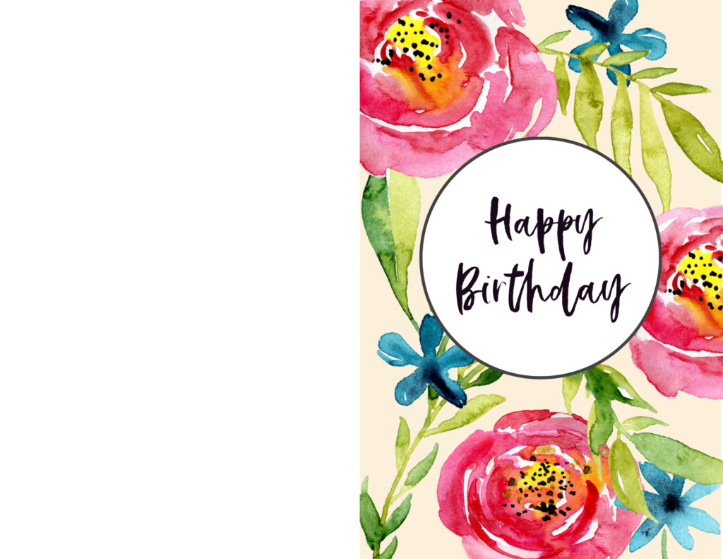 Printable Birthday Cards for Him or Her